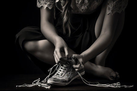 Lacing Up: A Visual Guide to Shoe Tying Techniques - AR 3:2の素材
