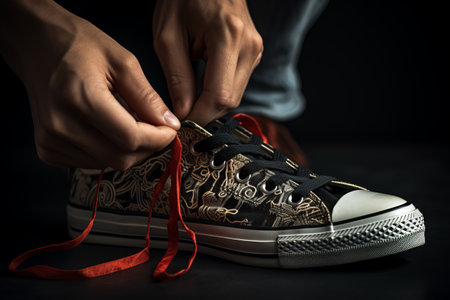Step-by-Step: Tying the Perfect Shoe Lace Knot in 3 Easy Stepsの素材