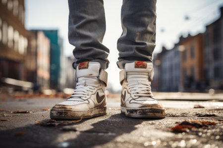 Iconic High-Top Sneakers: A Fashion Statement in 3:2の素材