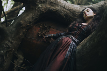 Serene Beauty: Capturing the Essence of a Woman Amidst Nature -- AR 3:2 Photographyの素材