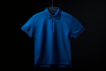 A Captivating Photo of AR in a Stylish Blue Polo Shirt, Ratio 3:2の素材