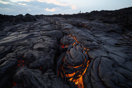 Majestic Capturing of Dried Lava: A Breathtaking 3:2 Photoの素材