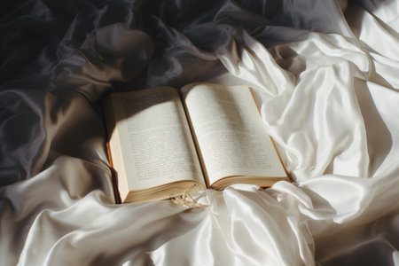 The Symbolic Bible: Unveiling Spiritual Meanings through a White Textileの素材