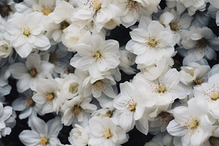 Incredible Details Unveiled: A Close-up Glimpse of White Flowers in Astonishing 3:2 Aspect Ratioの素材