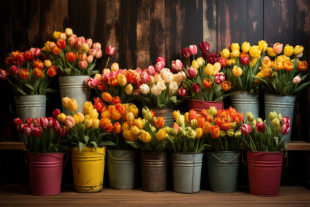 Tantalizing Tulip Bouquets: Captivating Colors in 3:2 Displayの素材