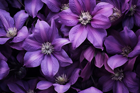 Enchanting Close-Up: Captivating Purple Flowers in a 3:2 Aspect Ratioの素材