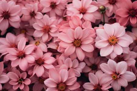 Blossoming Beauty: Close-up View of Vibrant Pink Flowers in 3:2 Aspect Ratioの素材
