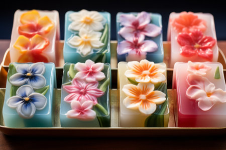 Captivating Blooms: Exploring the World of Flowers on Soap Barsの素材