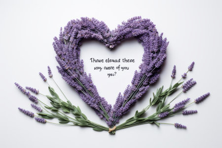 Heartwarming Lavender Embraces Home: AR 3:2 Quote Decorの素材