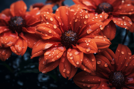 Vibrant Macro Perspectives: Capturing the Beauty of Orange Flowers in a 3:2 Aspect Ratioの素材