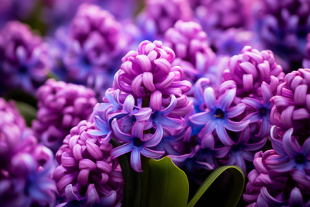Purple Hyacinth: A Blooming Masterpiece in 3:2の素材