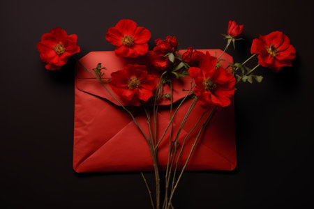 Crimson Petals Sealed in Scarlet Envelope -- AR 3:2の素材