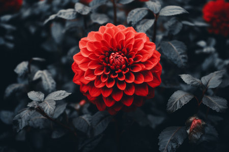 Vibrant Red Petaled Flower Unfolds in Stunning 3:2 ARの素材