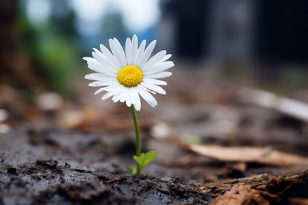 Dazzling Close-up: Captivating the Selective Focus of a White Daisy Flower --ar 3:2の素材