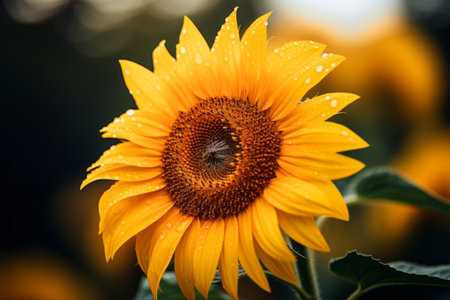 Captivating Macro Shot: Immersive Sunflower Close-Up --ar 3:2の素材