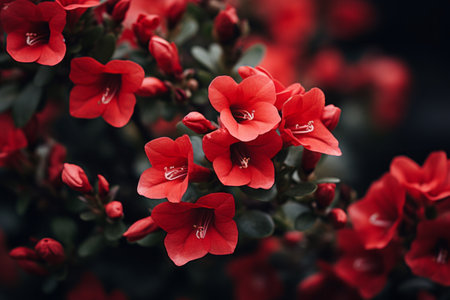 Focusing on Elegance: Capturing the Beauty of Red Flowers in 3:2 Aspect Ratioの素材