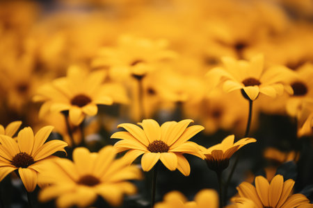 Captivating Close-Ups: Vibrant Yellow Daisy Flowers Steal the Spotlight in 3:2 Selective Focus Photoの素材