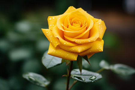 Gorgeous Selective Focus: Capturing the Beauty of a Yellow Rose Flower - AR 3:2の素材