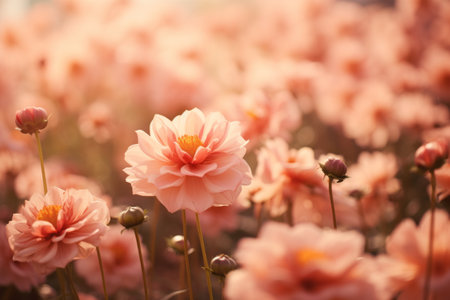 Blooming Beauty in Shallow Focus: Captivating Flowers Through a 3:2 Perspectiveの素材