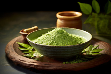 Indulge in the Richness of Matcha Powder: A 3:2 Ratio Delightの素材