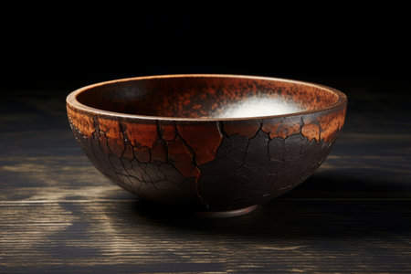 Creating a Ceramic Masterpiece: The Allure of a Brown Ceramic Bowl -AR 3:2の素材