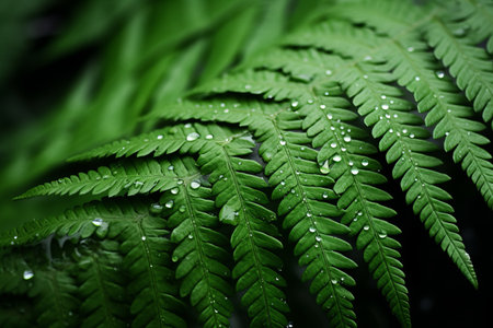 Zooming in on Natures Beauty: Capturing the Intricate Details of Fern Leavesの素材