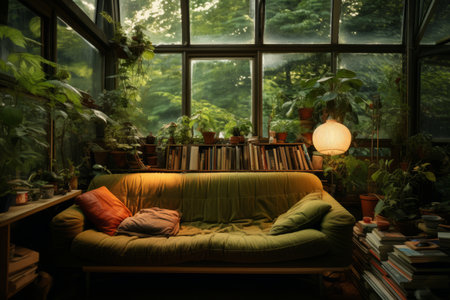 Capturing the Coziness: A 3:2 Perspective of a Comfortable Homeの素材