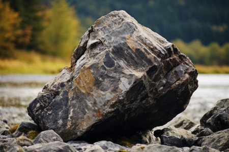 Exploring the Intricate Details: A Captivating Close-Up of a Rock in AR 3:2の素材