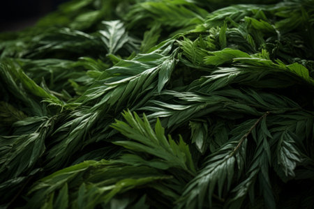 Exploring the Beauty: A Pile of Spruce Leaves in AR 3:2の素材