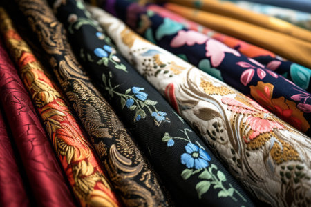 Fabric Extravaganza: A Captivating Close-Up View of Diverse Textures [AR 3:2]の素材