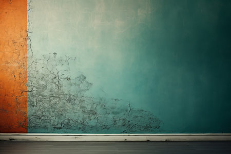 Harmonious Symmetry: Exploring the AR 3:2 Wall Painted with Two Colorsの素材