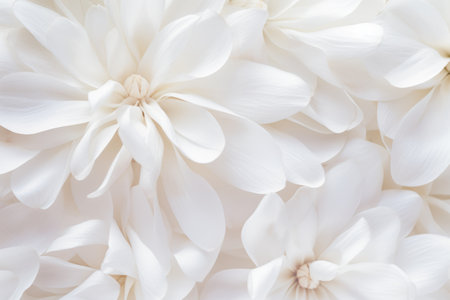 Whimsical Canvas: A Captivating Abstract Background of Fresh White Petalsの素材