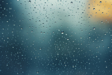 Mysterious Raindrops on Misty Glass: Exploring an Abstract Backgroundの素材