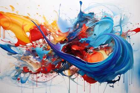 Elevating Art through Abstract Creative Painting Design --AR 3:2の素材