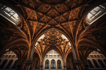 Captivating Ceiling Perspectives: Architectural Photography in a 3:2 Aspect Ratioの素材