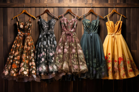 Blooming Beauties: An Assortment of Floral Clothes in 3:2 Aspect Ratioの素材