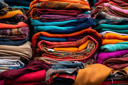 Vibrant Assortment of Textile Lot: AR 3:2 Delights with Assorted Colorsの素材