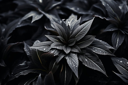 Intriguing Beauty: Captivating Black Plants in Stunning 3:2 Photographyの素材