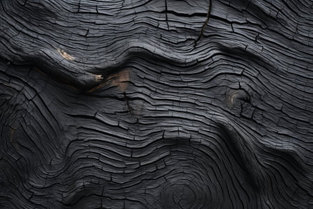 Intriguingly Textured: Exploring the Black Bark of Treeの素材