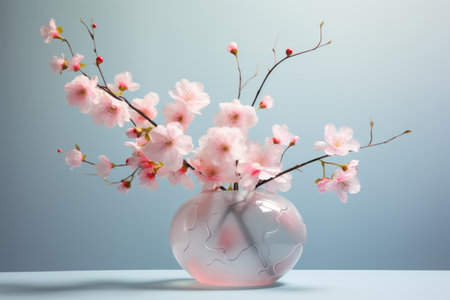 Blooming Beauty: Capturing Delicate Petals in a 3:2 Vaseの素材