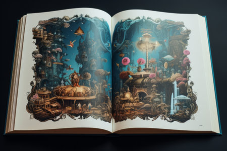 The Intriguing Adventure Unveiled in Book Page --ar 3:2の素材