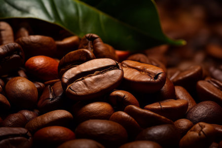 The Rich Aroma of Brown Coffee Bean - AR 3:2の素材