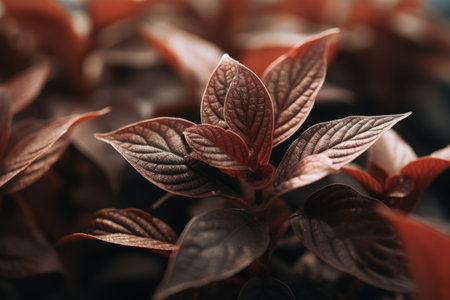 Intimate Focus: A Close-Up on the Brown Plantの素材