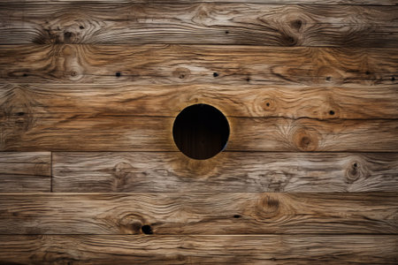 Holey Wooden Wall: An Organic Artistry in 3:2 Aspect Ratioの素材