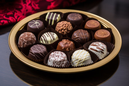 The Irresistible Delight: Indulge in our Chocolate Truffles Box - AR 3:2の素材