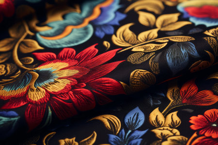 Exploring the Intricacies: A Close-Up View of a 3:2 Fabric Patternの素材