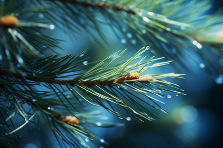 Pine Needle Perfection: Captivating Close-Up Photography in 3:2 Aspect Ratioの素材