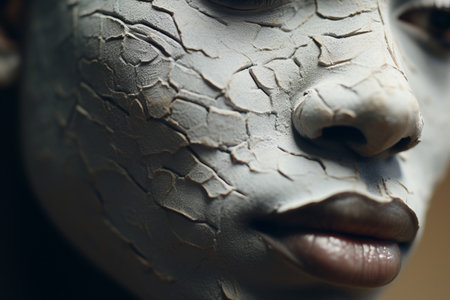 The Intricate Details Unveiled: A Close Up Shot of a Persons Skin - AR 3:2の素材