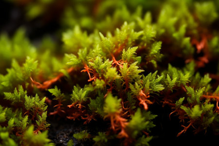 Magnificent Macro Photography: A Close-Up View of Sphagnum Mossの素材