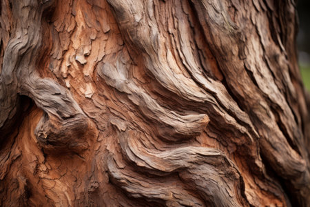 Breathtakingly Detailed: A Close-Up Capture of a Majestic Brown Tree Trunk in Exquisite 3:2 Aspect Rの素材